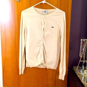Lacoste cardigan beige M